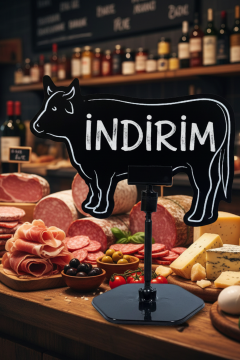 10 Adet Ayaklı Dana Kuzu Tavuk Keçi Balık Fiyat Etiketi 20 adet - DANA