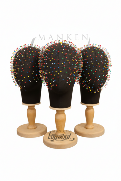 Dik Ve Yatay İğne Batabilen Bayan Kumaş Kaplı Kafa Mankeni