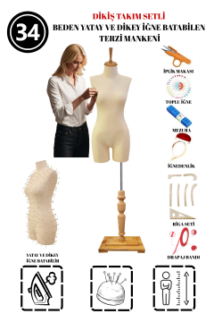 Dikiş Takım Setli 34 Beden Pantolon Giyebilen Terzi Mankeni