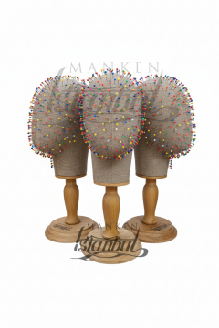 Dik Ve Yatay İğne Batabilen Bayan Kumaş Kaplı Kafa Mankeni