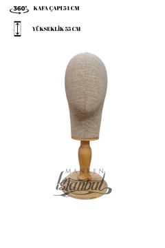 Dik Ve Yatay İğne Batabilen Bayan Kumaş Kaplı Kafa Mankeni