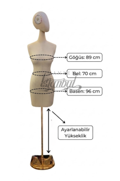 38 Beden Pantolon Giyebilen Terzi Mankeni Vitrin Mankeni