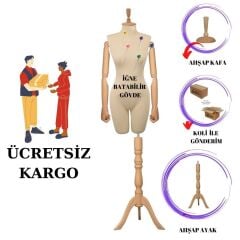 38 Beden Süngerli Kollu Pantolon Giyebilen Terzi Mankeni