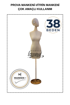 38 Beden Pantolon Giyebilen Terzi Mankeni Vitrin Mankeni