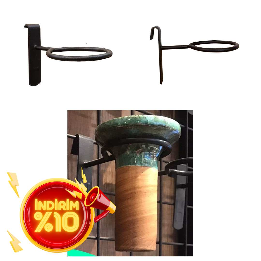 Nargile Tel Pano Kancası Siyah