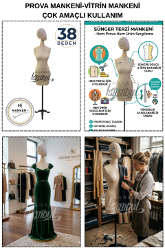 38 Beden Pantolon Giyebilen Terzi Mankeni Vitrin Mankeni