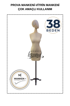 38 Beden Pantolon Giyebilen Terzi Mankeni Vitrin Mankeni