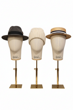 Özel Gold Standlı Kafa Mankeni Peruk Mankeni Aksesuar Mankeni