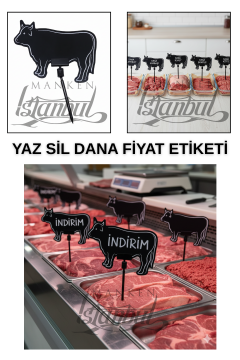10 Adet Saplamalı Dana Kuzu Tavuk Keçi Balık Fiyat Etiketi 10 ADET - DANA