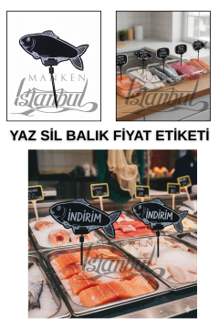 10 Adet Saplamalı Dana Kuzu Tavuk Keçi Balık Fiyat Etiketi 10 ADET - BALIK