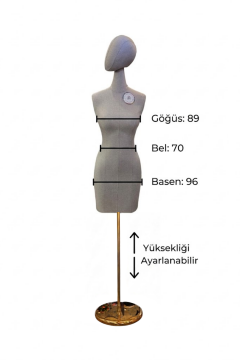 38 Beden Pantolon Giyebilen Terzi Mankeni Vitrin Mankeni