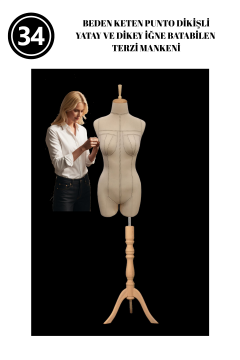 Dikiş Takım Setli 34 Beden Özel Kumaş Paçalı Terzi Mankeni