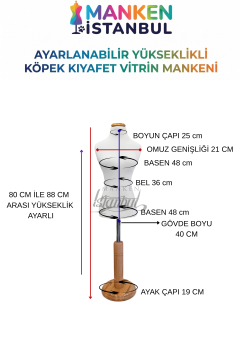 Köpek Vitrin Mankeni - Pet Manken - Köpek Manken