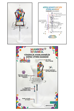 Köpek Vitrin Mankeni - Pet Manken - Köpek Manken