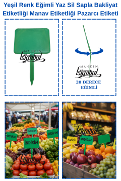 10 Adet Büyük Boy Eğimli Adet Yaz Sil Sapla Fiyat Etiketi