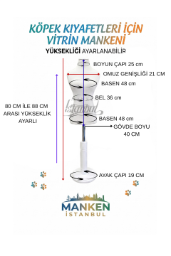Köpek Vitrin Mankeni - Pet Manken - Köpek Manken