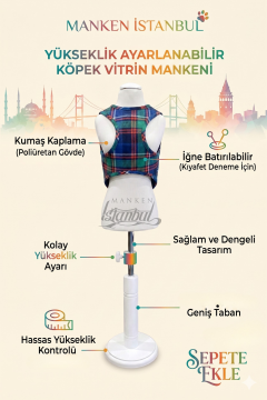 Köpek Vitrin Mankeni - Pet Manken - Köpek Manken