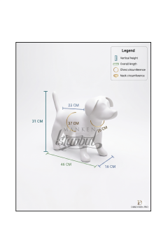 Mini Köpek Vitrin Mankeni - Pet Manken - Köpek Manken