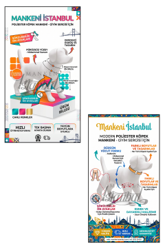 Mini Köpek Vitrin Mankeni - Pet Manken - Köpek Manken