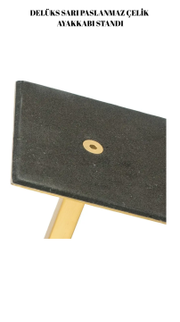 Paslanmaz Satine Mat Gold Çelik Ayarlanabilir Ayakkabı Standı