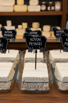 10 Adet Yaz Sil Mini Şarküteri Fiyat Etiketi Market Fiyat Etiketi 10 ADET - MANDALLI - KEÇİ