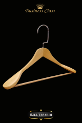 Business Class 5 Adet 48 Cm Ahşap Takım Elbise Ceket askısı 20 ADET
