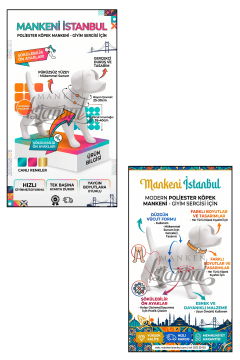 Mini Köpek Vitrin Mankeni - Pet Manken - Köpek Manken