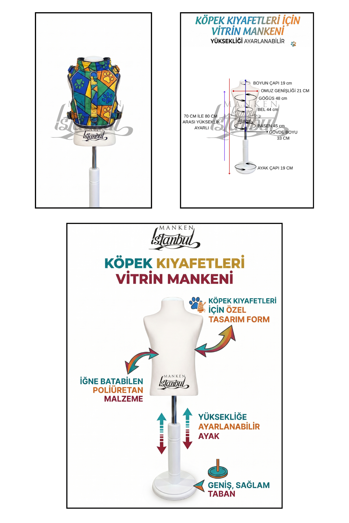 Köpek Vitrin Mankeni - Pet Manken - Köpek Manken