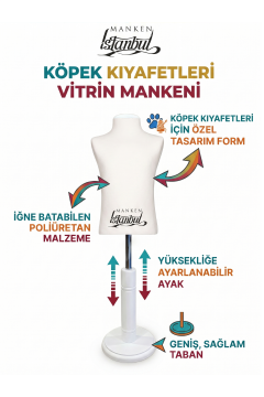 Köpek Vitrin Mankeni - Pet Manken - Köpek Manken