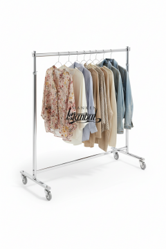 Yüksek Kalite Tekerlekli Krom Kaplama Metal Orta Stand