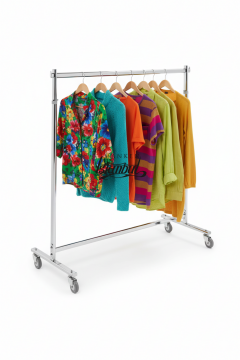 Yüksek Kalite Tekerlekli Krom Kaplama Metal Orta Stand