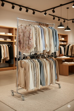 Yüksek Kalite Tekerlekli Çift Katlı Krom Kaplama Metal Orta Stand