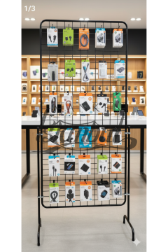 60 Adet Askı Çubuklu Elektronik Ürün Standı - 90x190