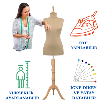 Süngerli Terzi Mankeni Prova Mankeni 34-46 Beden Arası