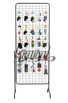 60 Adet Askı Çubuklu Spor Malzemeleri Ürün Standı - 90 x 190 Cm Tel Pano Standı