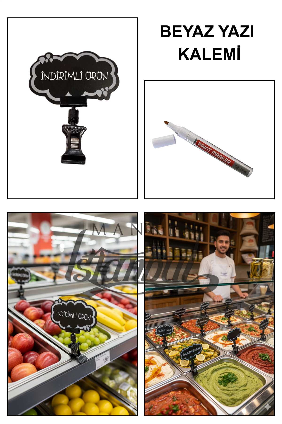 Yazı Kalemli 10 Adet Yaz Sil Bulut Mandallı Fiyat Etiketi Pazarcı Etiketi Market Etiketi Manav Etiketi