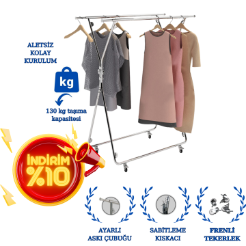 Delüks Yüksek Kalite Katlanabilir Çift Taraflı Metal Orta Stand