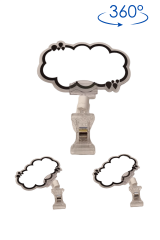 Yazı Kalemli 10 Adet Yaz Sil Bulut Mandallı Fiyat Etiketi Pazarcı Etiketi Market Etiketi Manav Etiketi BEYAZ