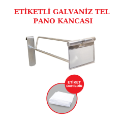 Etiketli Tel Pano Kancası Galvaniz