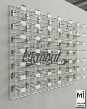 Etiketli Tel Pano Kancası Galvaniz