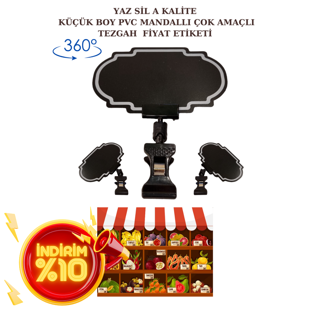 10 Adet Mini Boy Mandallı Fiyat Etiketi Pazarcı Etiketi Market Etiketi Manav Etiketi