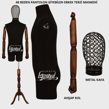 Pantolon Giyebilen Erkek Terzi Vitrin Mankeni Vitrin Mankeni