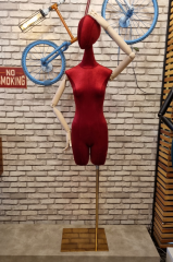 Pantalon Giyebilen Ahşap Kollu Terzi Mankeni Vitrin Mankeni