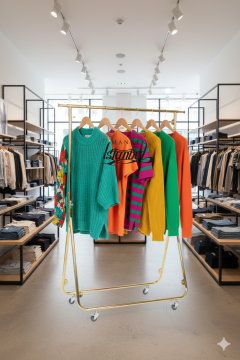 Yüksek Kalite Gold Kaplama Katlanabilir Metal Orta Stand