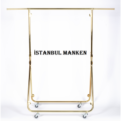 Delüks Yüksek Kalite Gold Kaplama Katlanabilir Metal Orta Stand