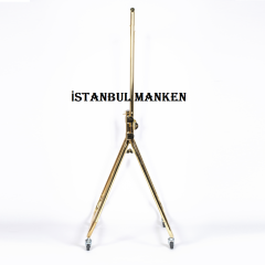 Delüks Yüksek Kalite Gold Kaplama Katlanabilir Metal Orta Stand