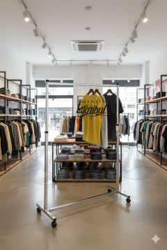 Tekerlekli Tekli Ayarlanabilir Krom Metal Orta Stand