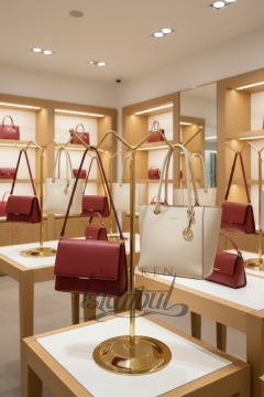 Ayarlanabilir Gold Kaplama Çanta Standı