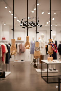 Çok Amaçlı Tavana Monte Asansörlü Siyah Renk  Ahşap El