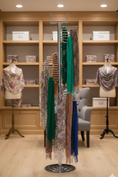 Krom Eşarp Standı Şal Standı ( 34 Şal Asılabilir )